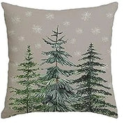 MerryCushion – Housse de coussin verte de Noël avec broderie festive 5