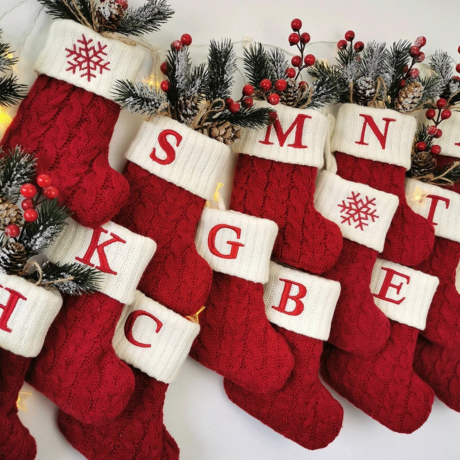 MerrySock – Chaussette de Noël nordique avec revers en peluche douce 5