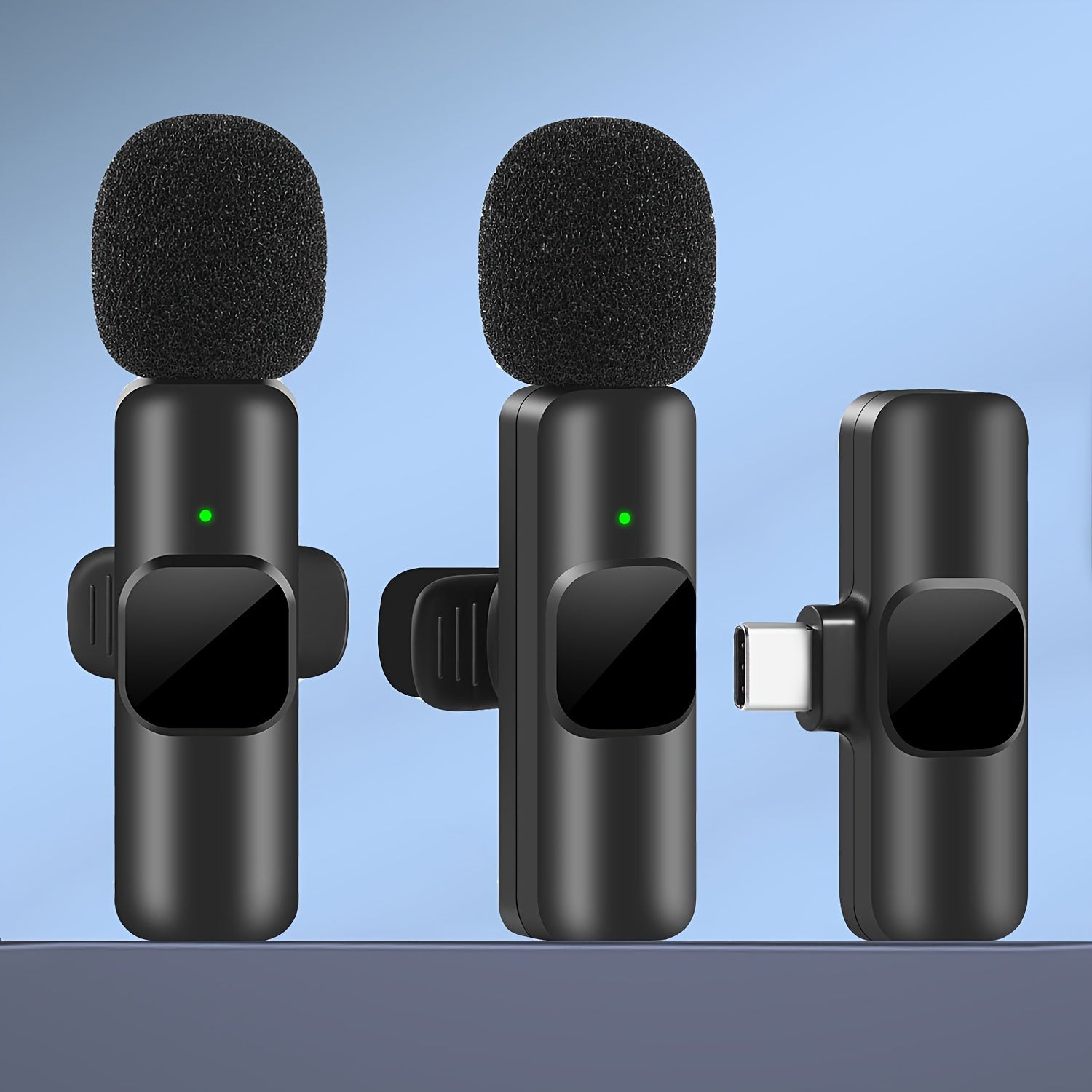 Microphone Lavalier sans fil pour enregistrements vidéo et conception compacte en streaming en direct avec une qualité sonore élevée et une connexion USB-C 2