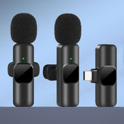 Microphone Lavalier sans fil pour enregistrements vidéo et conception compacte en streaming en direct avec une qualité sonore élevée et une connexion USB-C 2