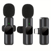 Microphone Lavalier sans fil pour enregistrements vidéo et conception compacte en streaming en direct avec une qualité sonore élevée et une connexion USB-C 3