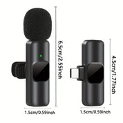 Microphone Lavalier sans fil pour enregistrements vidéo et conception compacte en streaming en direct avec une qualité sonore élevée et une connexion USB-C 4