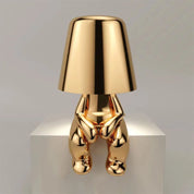 Mistero | Lampe de table sculpturale dorée 3