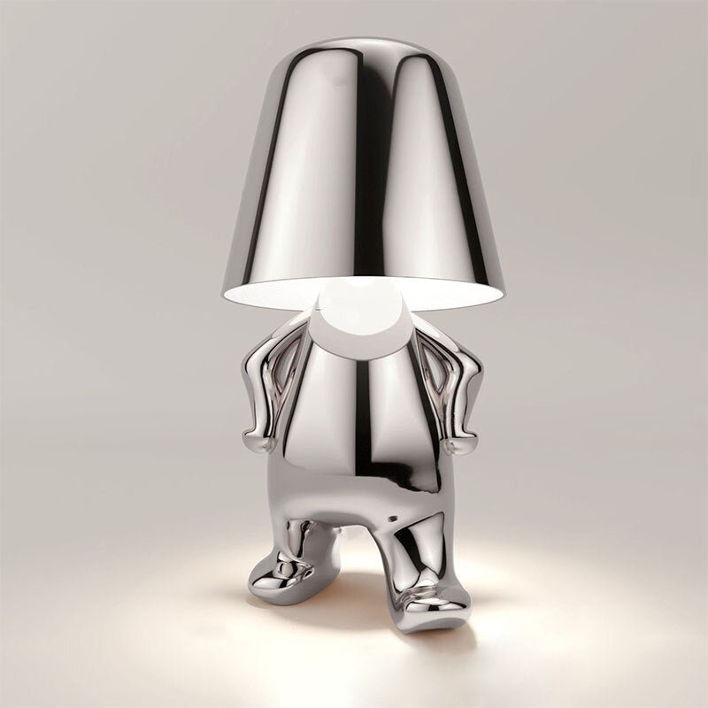 Mistero | Lampe de table sculpturale dorée 6
