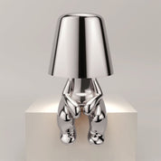 Mistero | Lampe de table sculpturale dorée 8