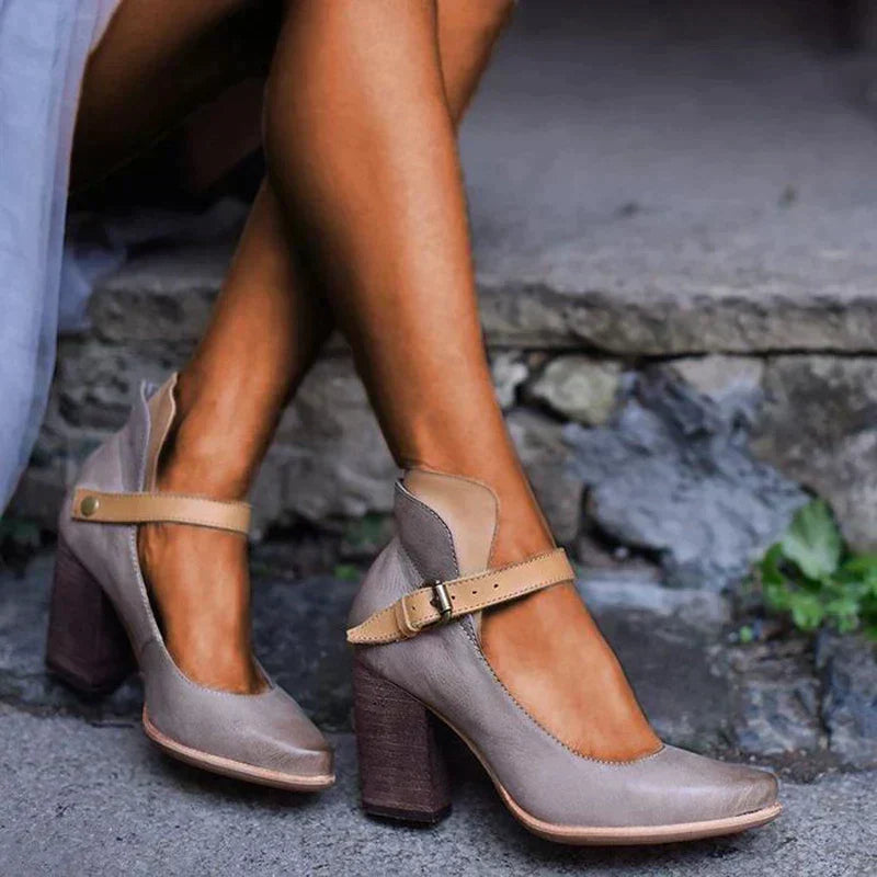 AUDREY | Sandales à talons élégantes avec lanières