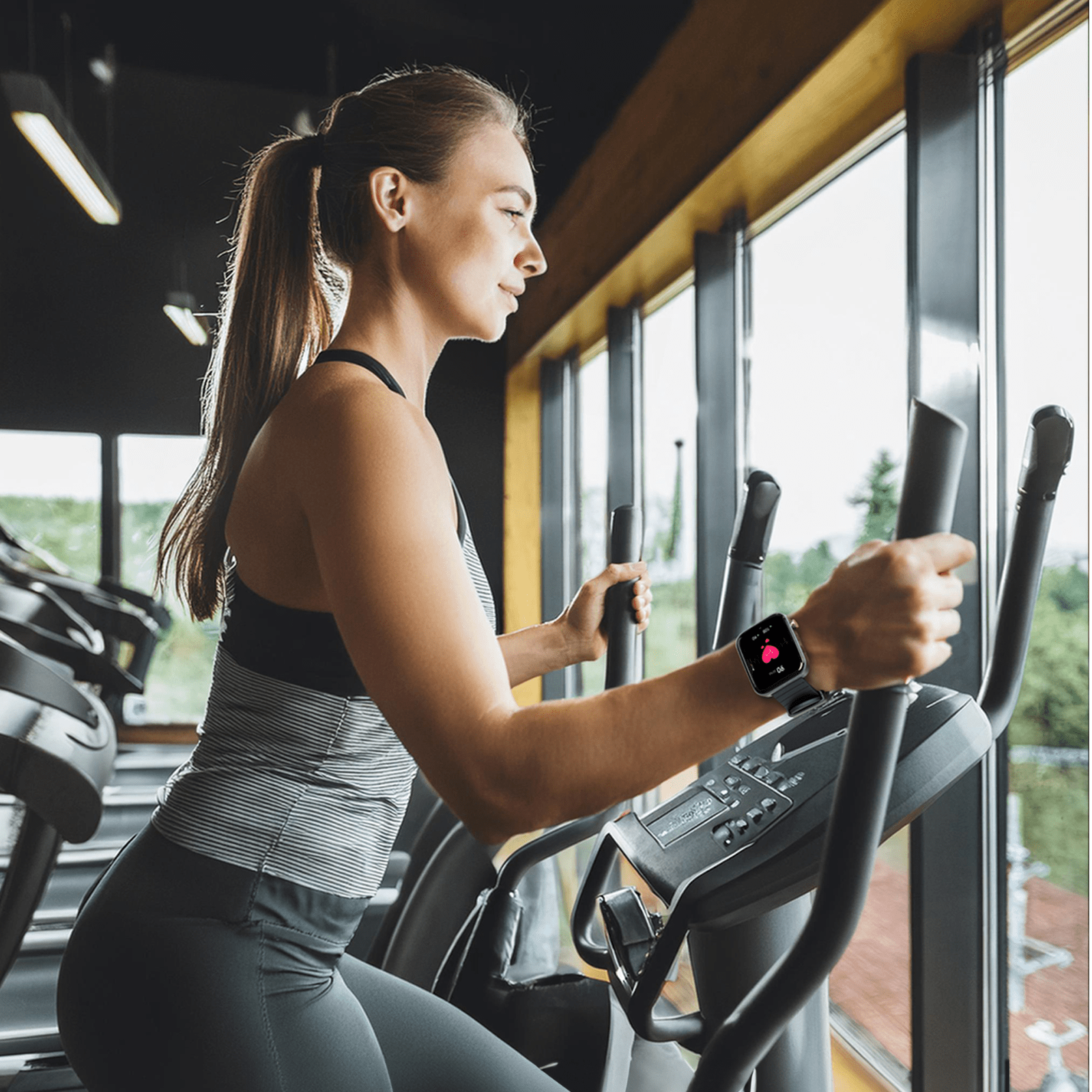 Montre connectée de fitness avec surveillance de la pression artérielle – Suivi de la santé et de l'activité 2