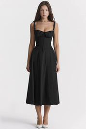 EILISH | Robe Bustier Midi Corset Soleil
