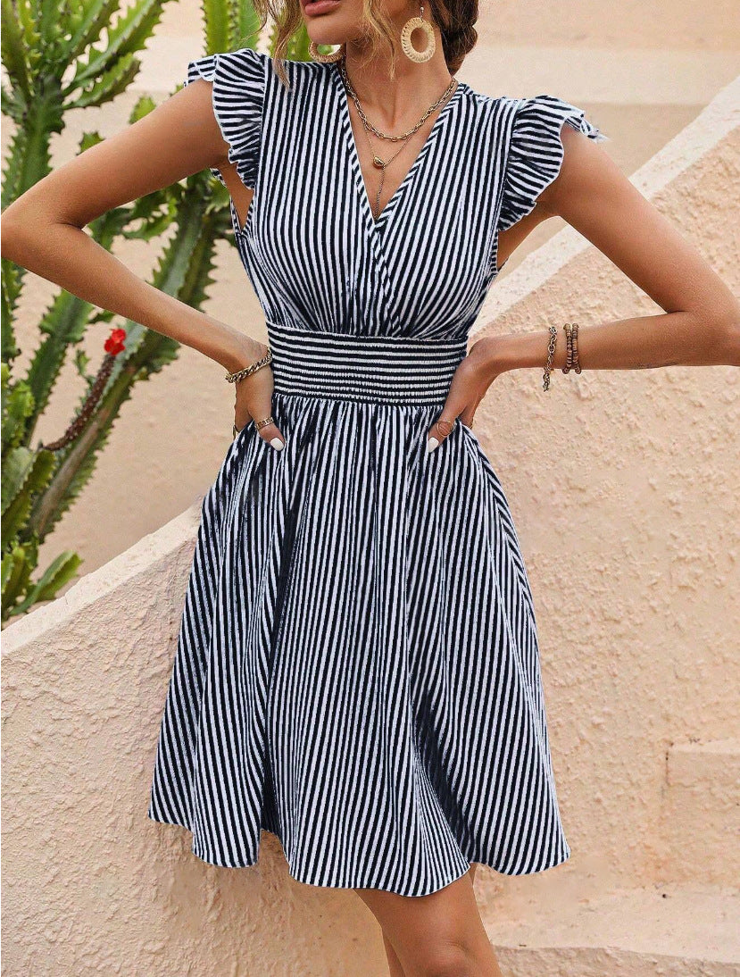 MADISON | Chic midi sommerkjole med striper