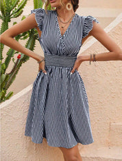 MADISON | Chic midi sommerkjole med striper