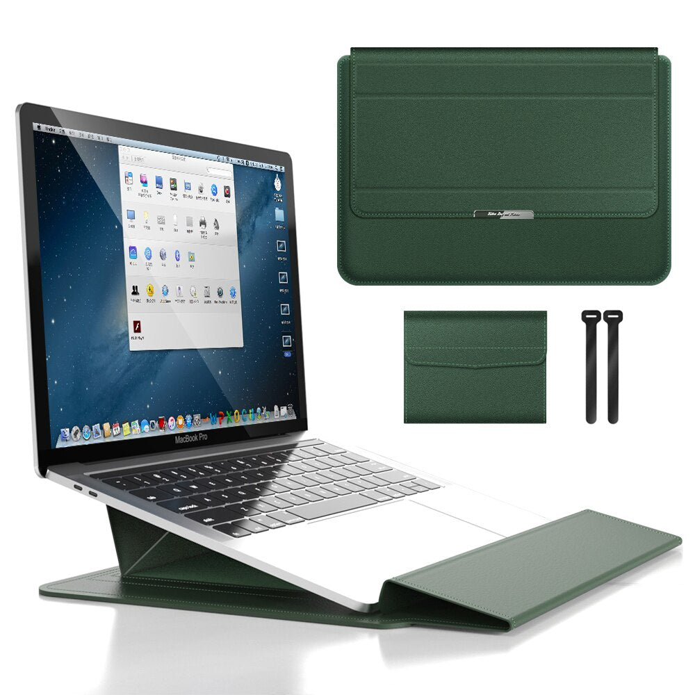 Ordinateur portable imperméable 3 en 1 avec une conception résistante aux chocs et un étui MacBook élégant résistant aux accessoires pour le voyage et le bureau 0