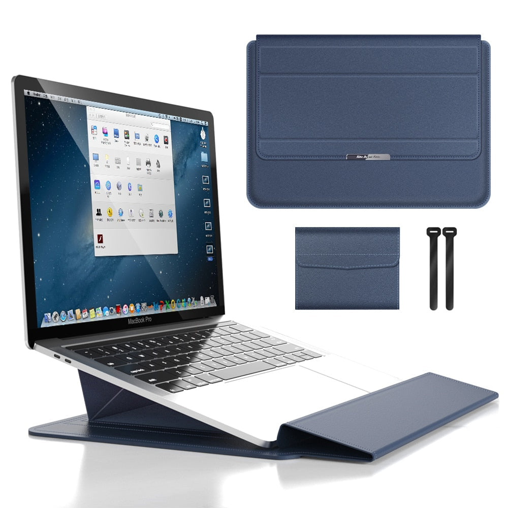 Ordinateur portable imperméable 3 en 1 avec une conception résistante aux chocs et un étui MacBook élégant résistant aux accessoires pour le voyage et le bureau 2