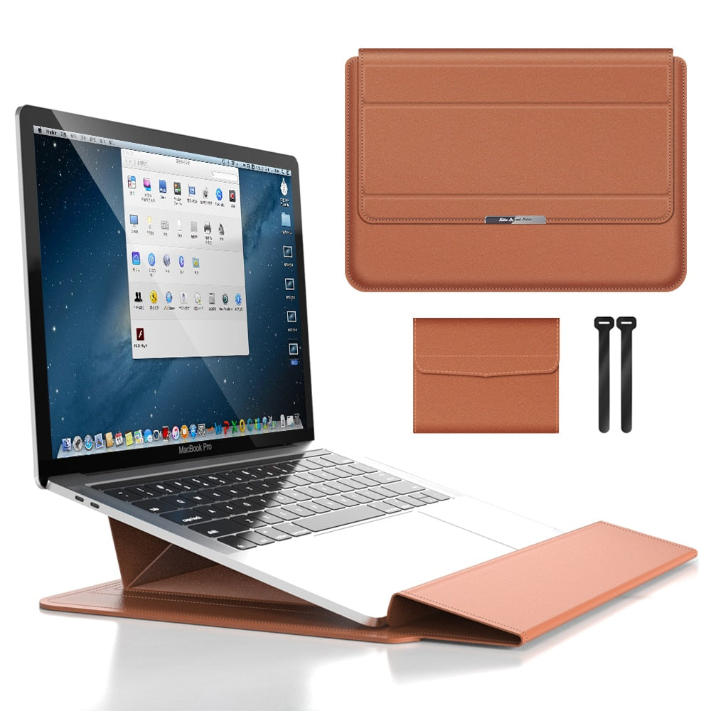 Ordinateur portable imperméable 3 en 1 avec une conception résistante aux chocs et un étui MacBook élégant résistant aux accessoires pour le voyage et le bureau 3