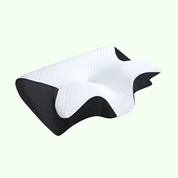 Oreiller cervical en mousse à mémoire de forme papillon avec accoudoirs pour dormeurs sur le côté et sur le dos 1