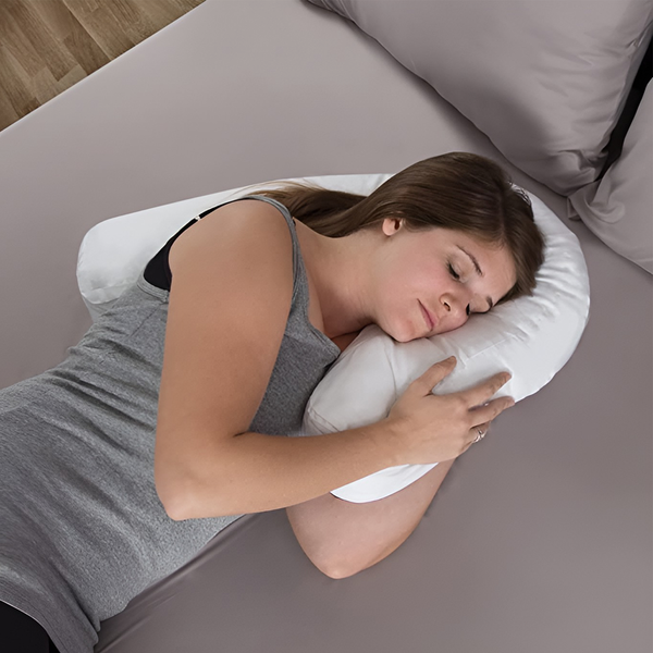 Oreiller latéral latéral orthopédique avec trou d'oreille 0