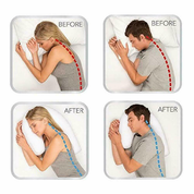 Oreiller latéral latéral orthopédique avec trou d'oreille 3