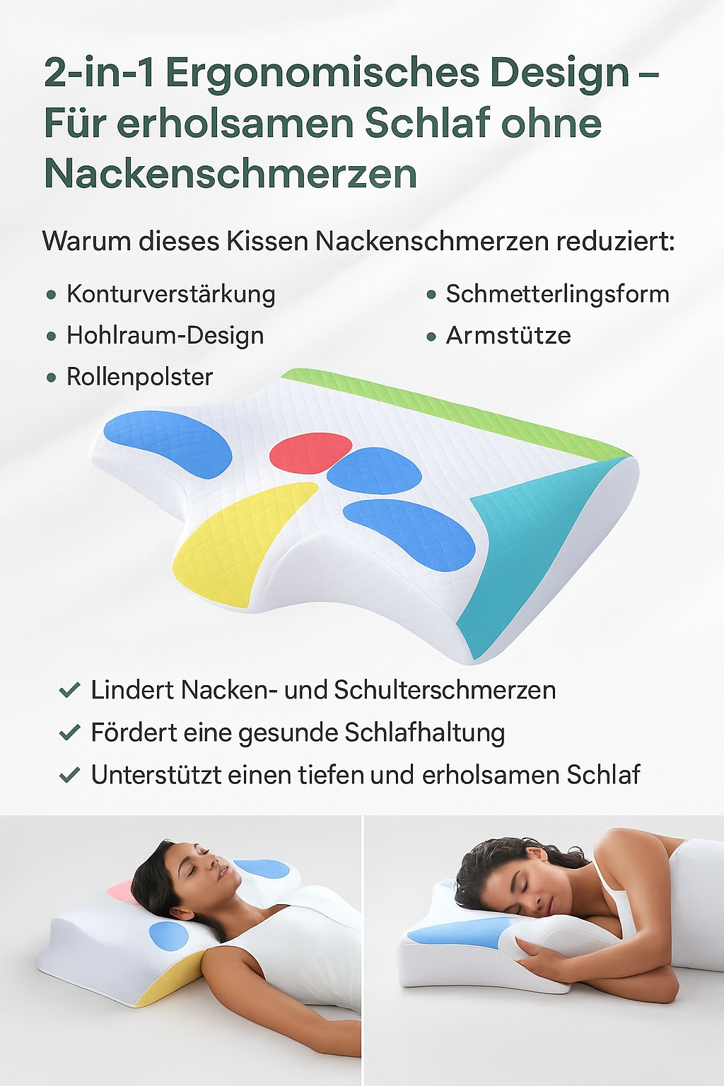 Oreiller orthopédique à mémoire de forme – DreamAlign 3