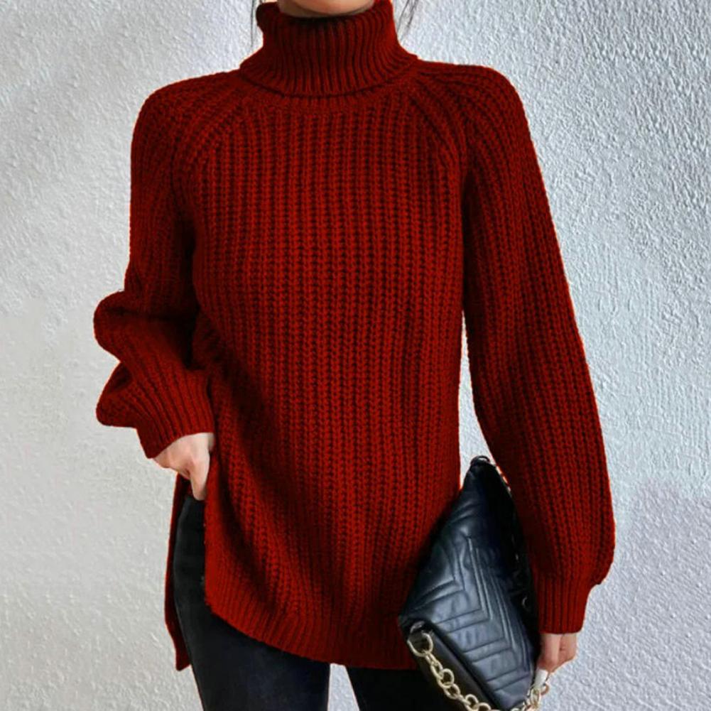 Ellaine | Pull à col roulé doux pour femmes en coton