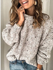 Charlotta | Pull en maille aérée confortable avec col rond