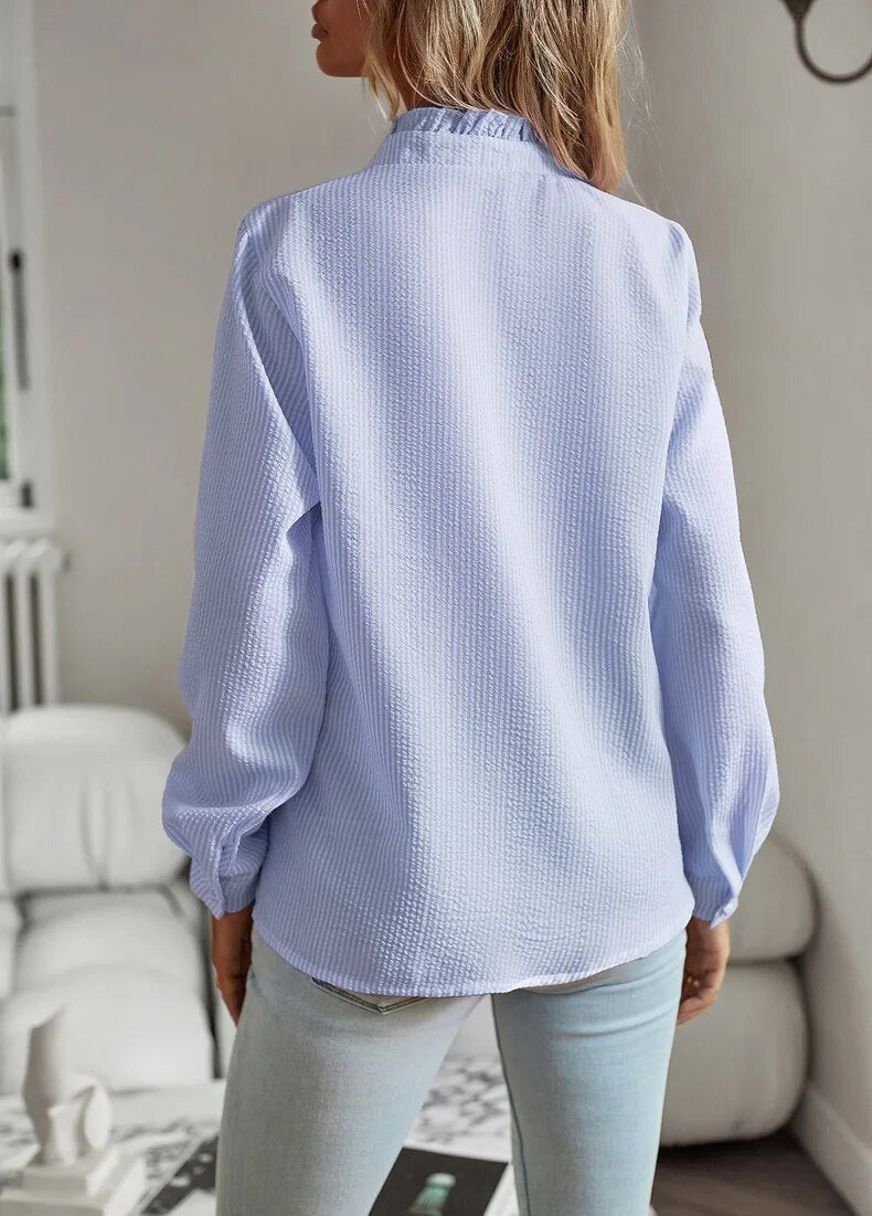 VIOLA | Elegant Long-Sleeve Blouse for Women