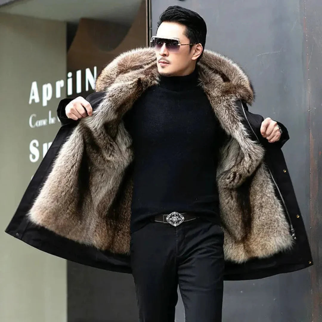 Parka chaude à capuche pour homme | Hiver 0