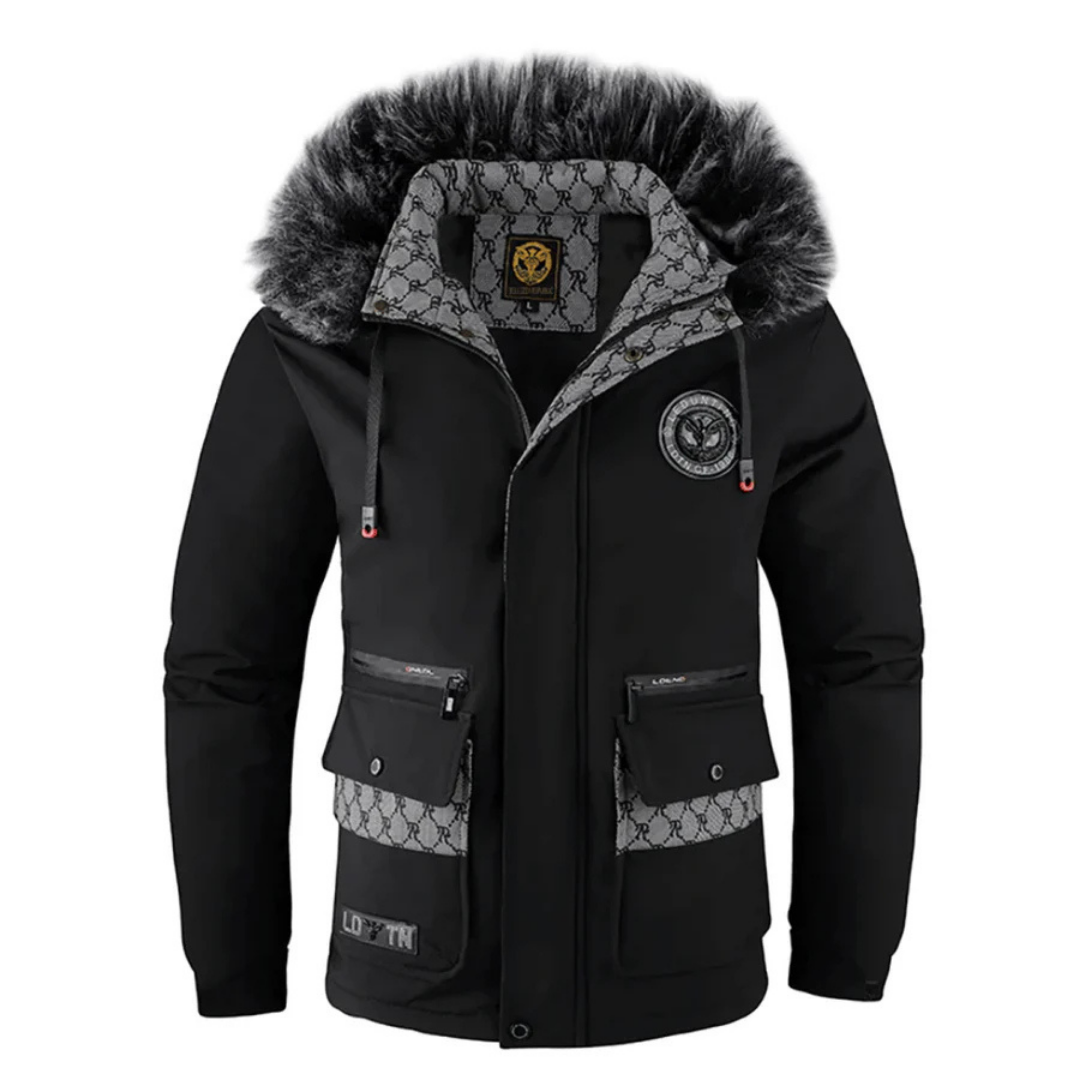 Parka d'hiver à capuche pour homme | Chaude 1