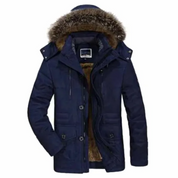 Parka d'hiver chaude à capuche pour homme | Fermeture éclair 4