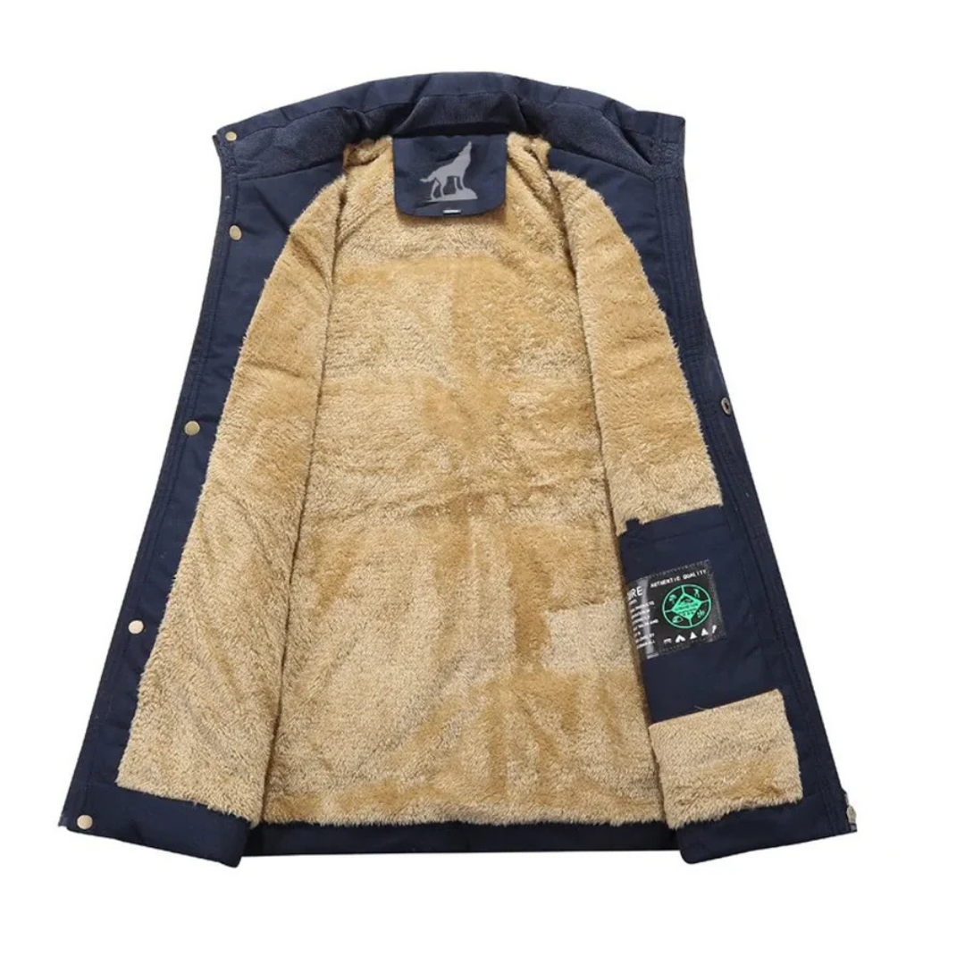 Parka d'hiver zippée et à capuche pour homme | Chaude 3