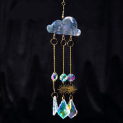 Pendentif carillon éolien attrape-soleil Crystal Sky, chaîne 3