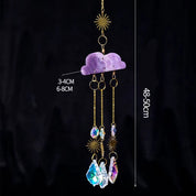 Pendentif carillon éolien attrape-soleil Crystal Sky, chaîne 5