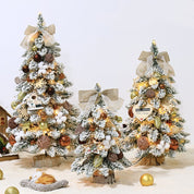 Petites décorations de Noël pointues en PVC floqué 2