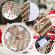 Pied de sapin de Noël, jupe de sapin, 98 cm, flanelle, motif vieil homme 4