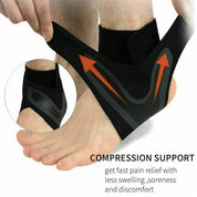 Plantar Ankle x Wrap Brace Support Support Compression Sleeve 2