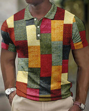 Polo pour hommes avec motif de grille - Ryan 0