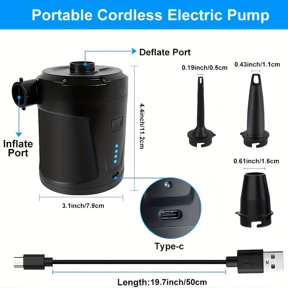 Pompe à air électro-air sans fil rechargeable - USB Light 4