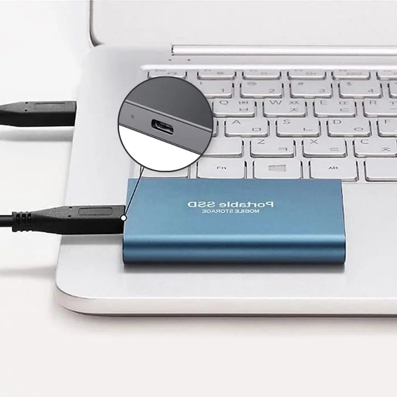 Portable 2 TB SSD externe - Ultra Fast SSD Drive externe avec USB 3.1 pour un stockage de données sécurisé 2