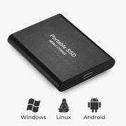 Portable 2 TB SSD externe - Ultra Fast SSD Drive externe avec USB 3.1 pour un stockage de données sécurisé 4