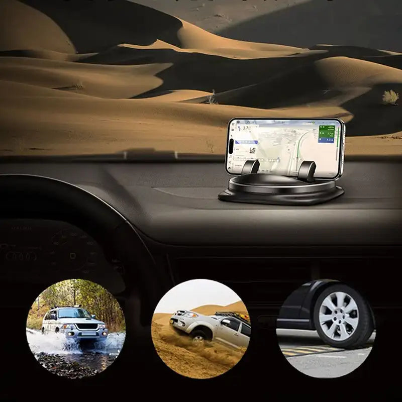 Porte-téléphonie de voiture tournante à 360 ° 4
