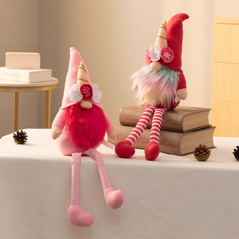 Poupée en peluche Rudolf, décoration de fenêtre, poupée nordique, cadeau 1