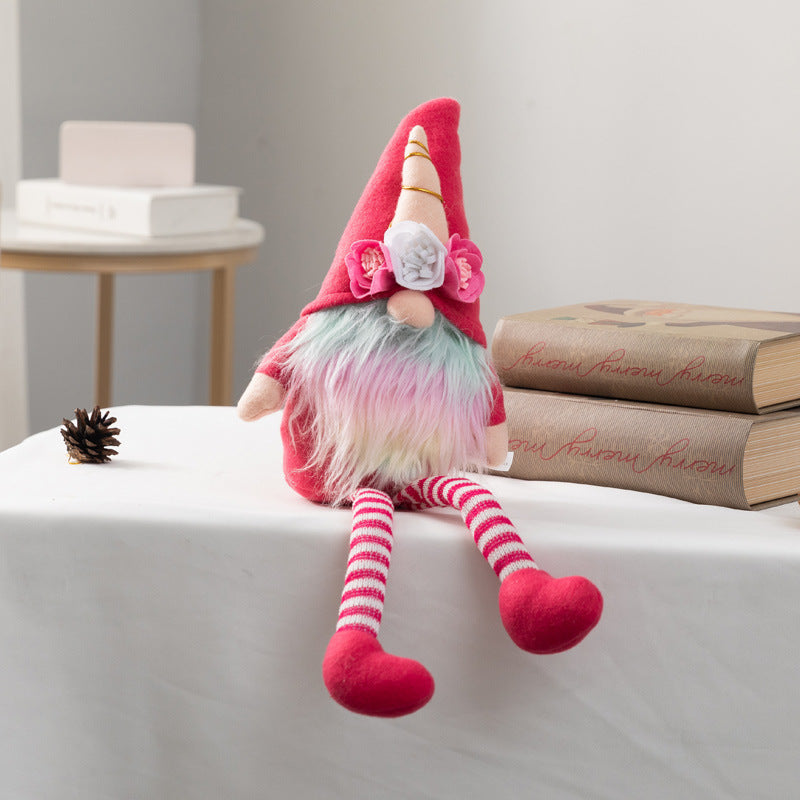 Poupée en peluche Rudolf, décoration de fenêtre, poupée nordique, cadeau 2