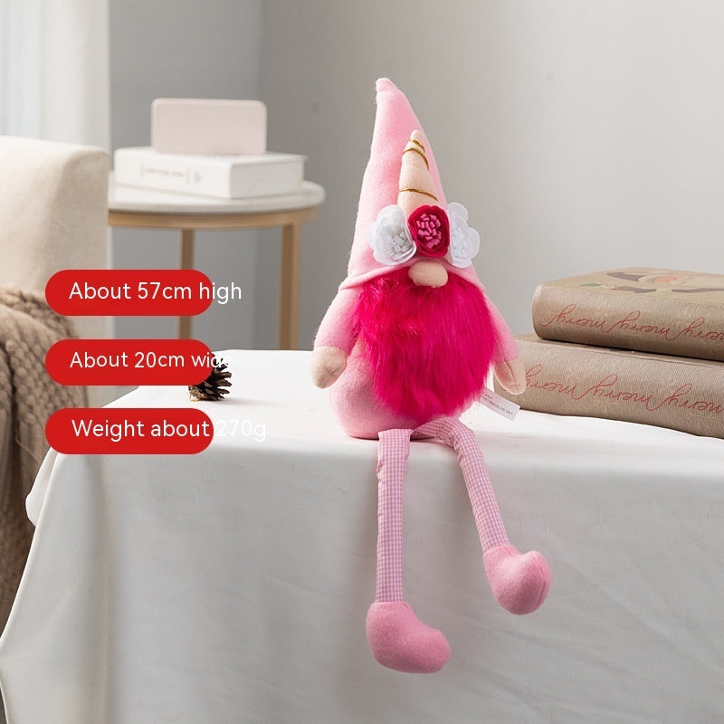 Poupée en peluche Rudolf, décoration de fenêtre, poupée nordique, cadeau 5