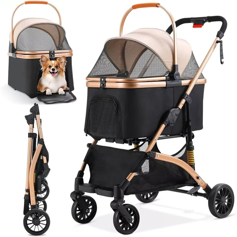 Poussette pour chien et boîte de transport 0
