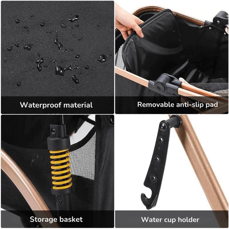 Poussette pour chien et boîte de transport 4