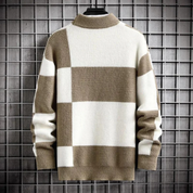 Pull chaud en tricot décontracté pour homme | Col ras du cou 2
