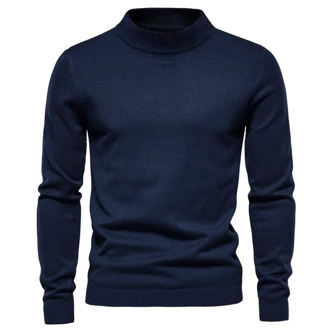 Pull col roulé classique pour homme | Décontracté 2