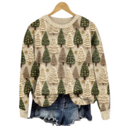 Pull de Noël en maille douce et chaude pour femme 1