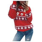 Pull de Noël festif pour femme, chaud, coupe ample, matière de haute qualité 3
