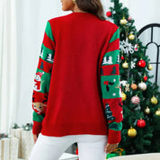 Pull de Noël festif pour femme, en maille douce 1