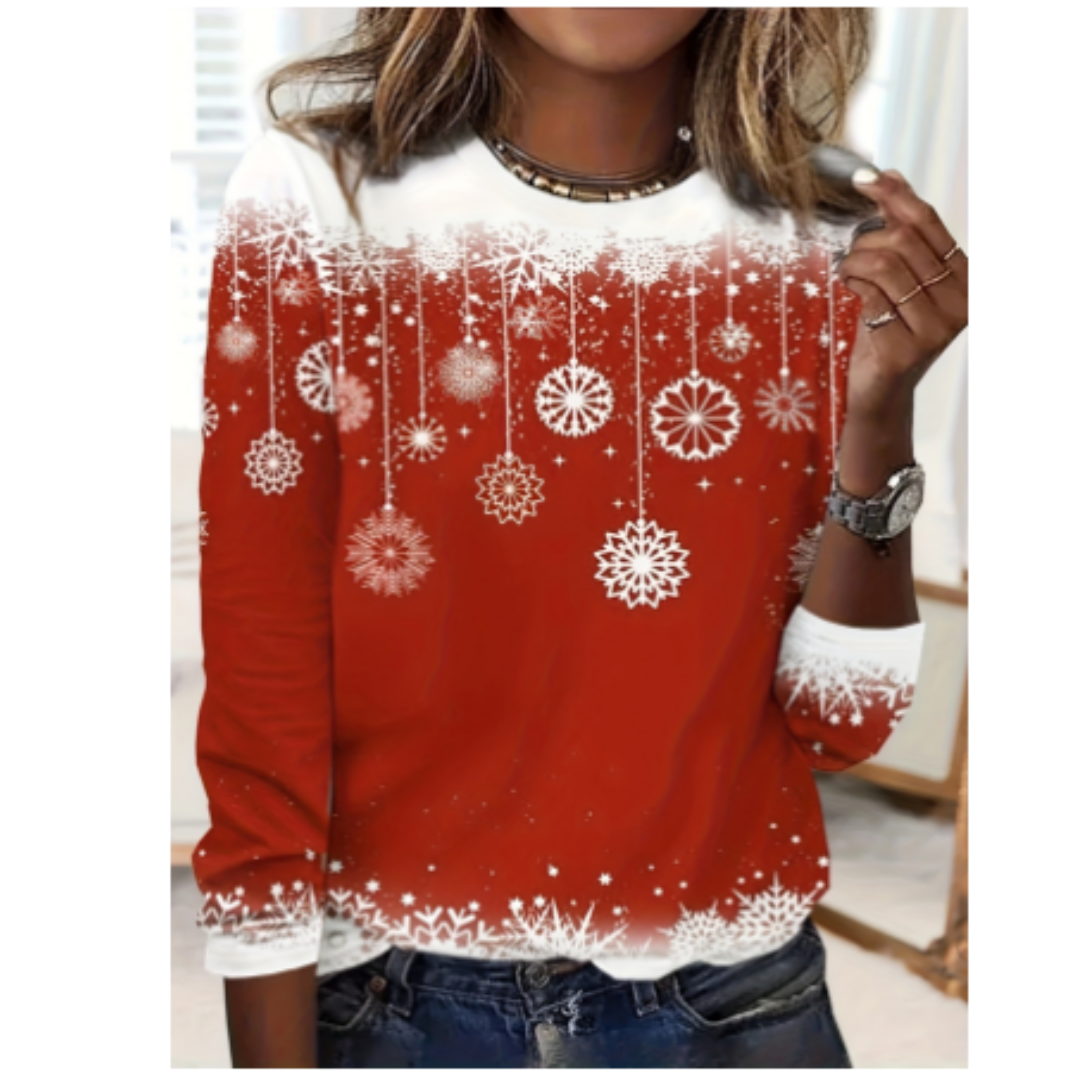 Pull de Noël festif pour femme, en maille douce et confortable 0