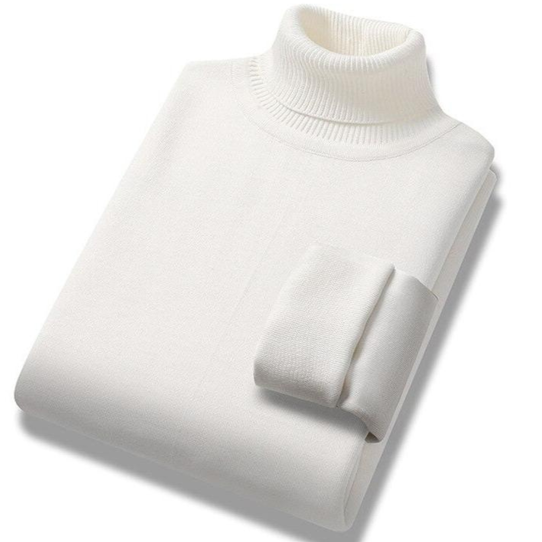 Pull en maille à col roulé pour homme | Manches longues 2
